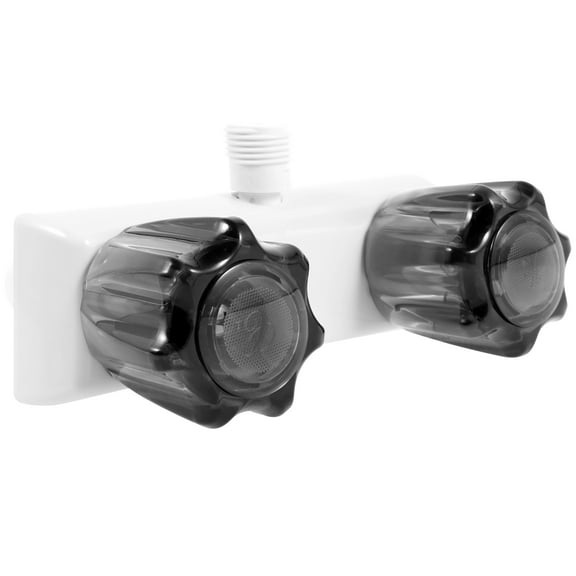 RV Shower Faucet Sturdy Camper Shower Faucet with 2 Acrylic Knobs Efficient RV Shower Valve Versatile RV Shower Faucet Replacement for Bathroom Trailer Camper Outdoor Shower