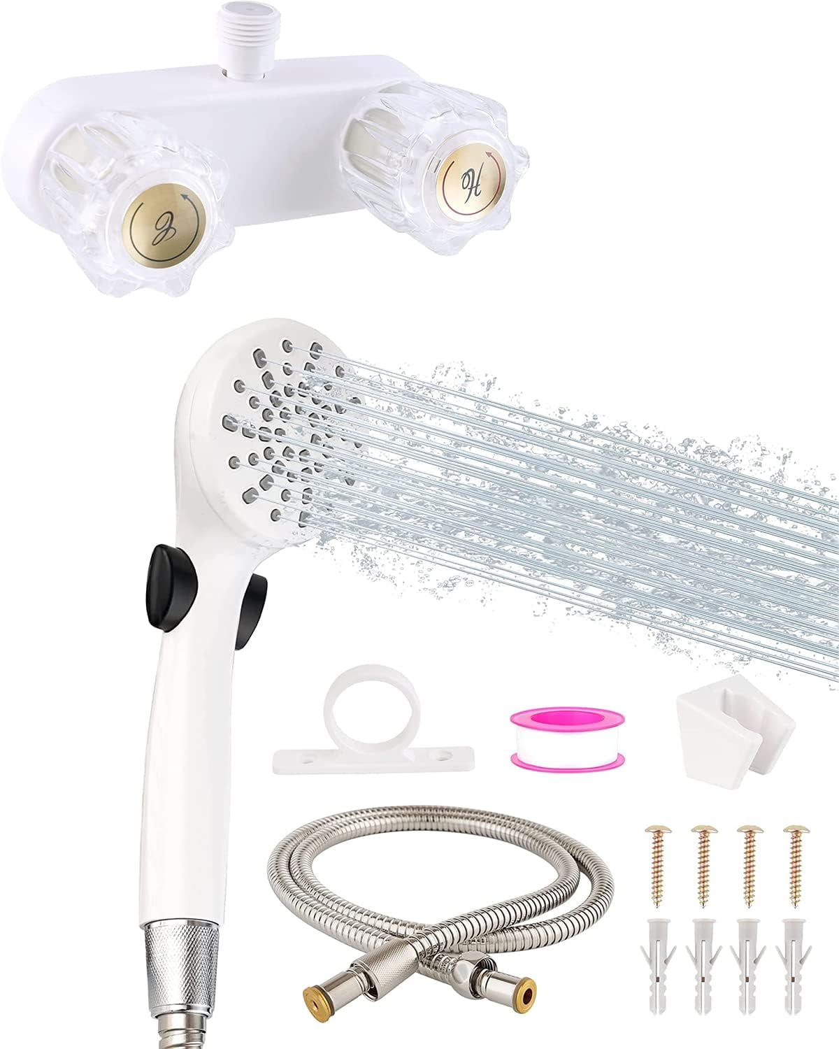 RV Shower Head Handheld Shower Head Water Saving, RV Shower Head with ...