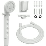 RV Shower Head with Hose ABS Outdoor RV Shower Hose Kit Replacement with ON/OFF Switch for RV, Trailer, Campers, Motorhomes, Fifth Wheels, Boats White