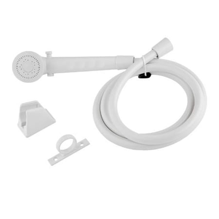 RV Shower Head & Hose, White