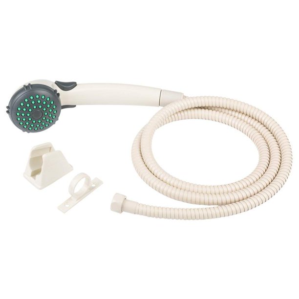 RV Single Function Shower Wand & Hose Kit Bisque Parchment