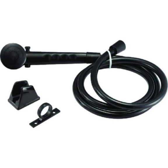 RV Single Function Shower Wand & Hose Kit, Matte Black