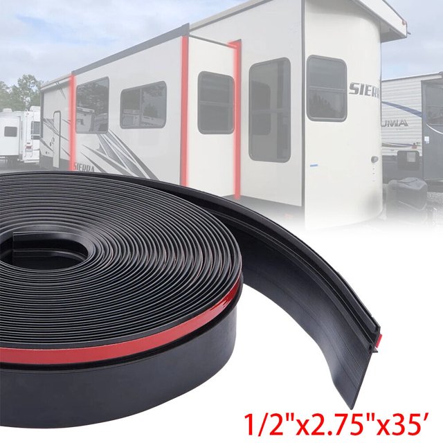 RV Slide Out Seal Base 1/2"x2.75"x 35' Travel Trailer Weather Stripping
