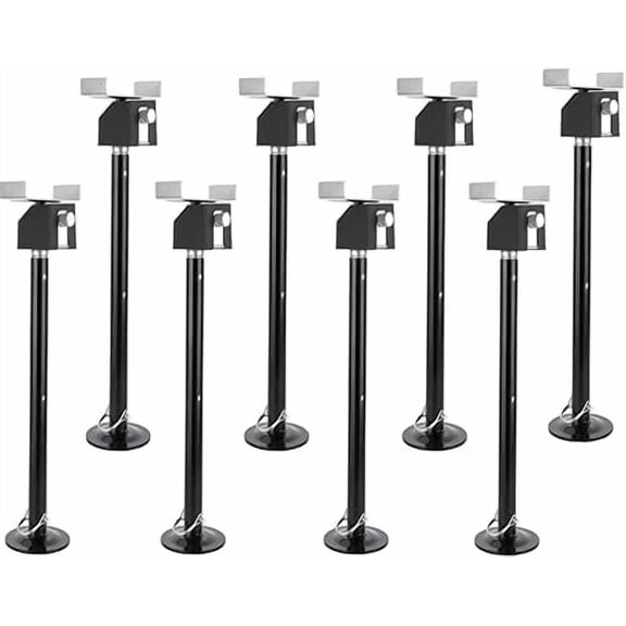 RV Slide Out Support Jacks (Set of 6) - 30,000lb Heavy Duty Rv Stabilizer Jacks Support, 21"-34" Quick-Lift Adjustable - Power Drill & Hand Crank Compatible for Campers, Travel Trailers & RVs