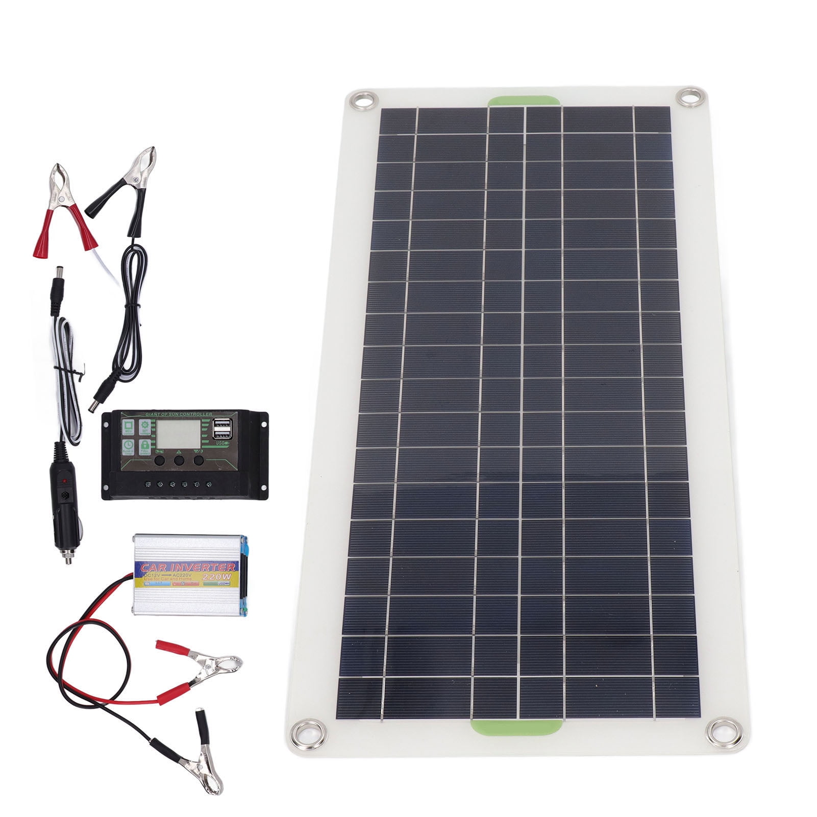 RV Solar Panel Kit 30W Polysilicon Solar Panel Emergency Phone With