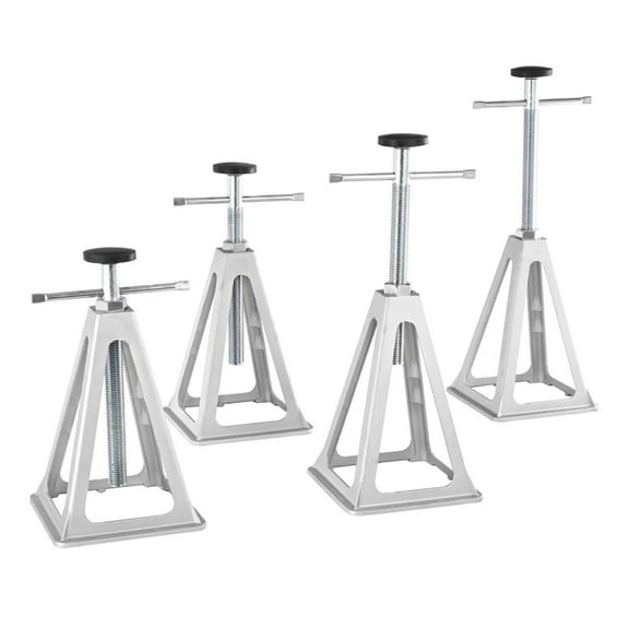 RV Stabilizer Jacks 4 Pack, Aluminum Leveling Jacks for Travel Trailer Camper, 6000 Lbs Capacity, Adjustable 11-17 Inch Height, Single Screw Jack Support