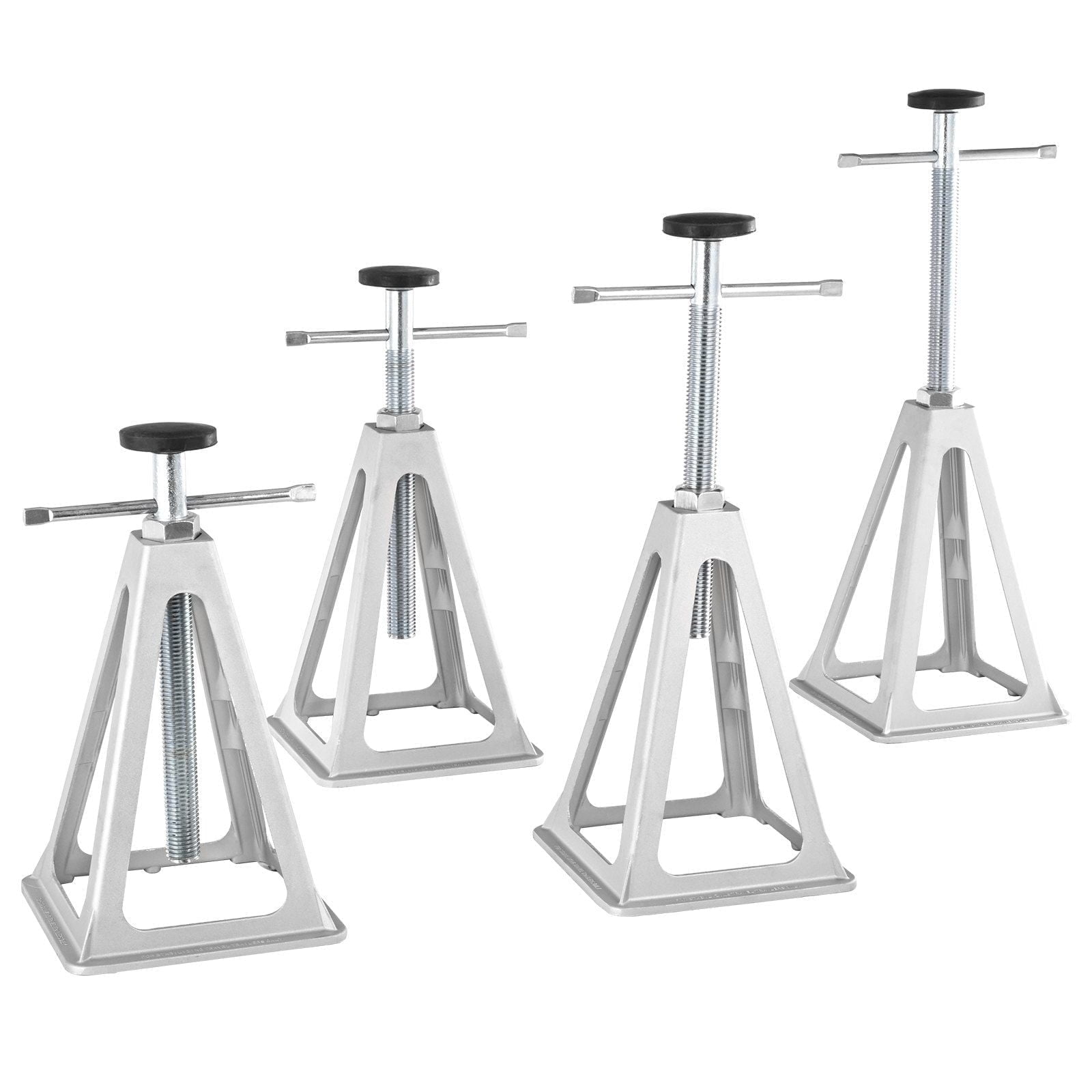 RV Stabilizer Jacks, 4 Pack Aluminum RV Leveling Jacks, RV Stack Jacks for RV Travel Trailer Camper, Single Screw Jack Support up to 6000 Lbs, Adjustable from 11 inch to 17 inch