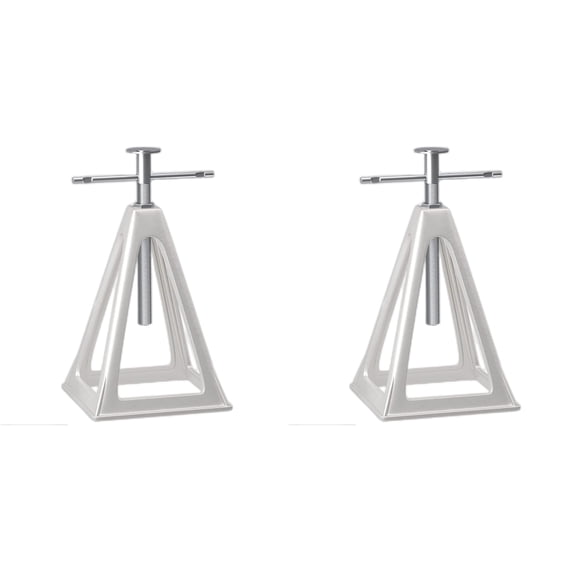 RV Stack Jacks 1 Pack, Aluminum Stabilizer Jacks for RV Trailer Camper, Single Support Up to 6000 Lbs, Adjustable from 11" to 17"