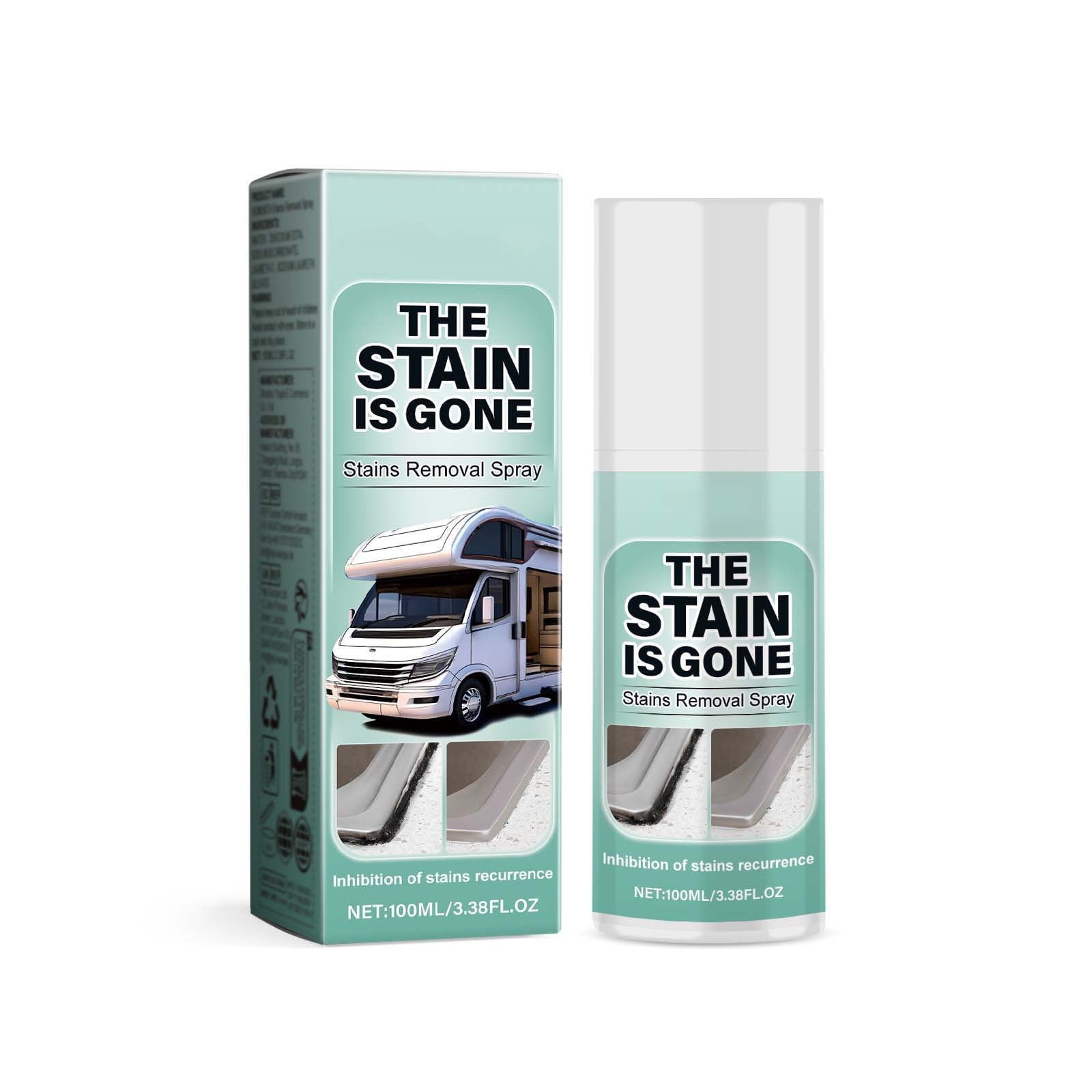 RV Stain Removal Spray - 100ml Multi-Purpose Cleaner for Car Interiors, Effectively Tackles Tough Stains with Gentle Formula Safe for All Surfaces