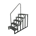 thumbnail image 1 of Fruyyzl Black 5 Step, 52.83 in x 68.11 in, Metal RV Steps, Anti-Slip with Wrenches, 1 of 6