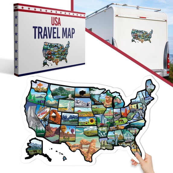 Map Sticker For Your Rv RV State Map Sticker - 11
