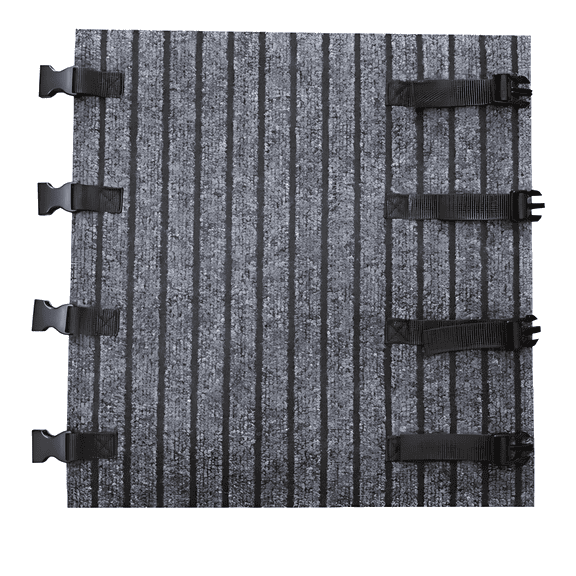 RV Step Cover, 18 x 18 in / 46 x 46 cm Adjustable RV Step Pad, Motorhome Step Doormat, Polyester Anti-Slip Motorhome Step Mats, Non-Slip Rug for Camping Car, Gray
