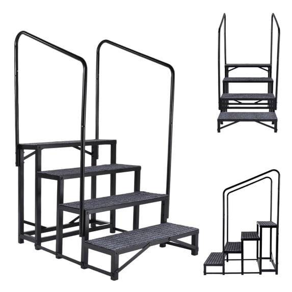 4 Step Rv Ladder RV Step Ladder, Updated Hot Tub Steps & RV Steps, 4 Steps Mobile Home ...
