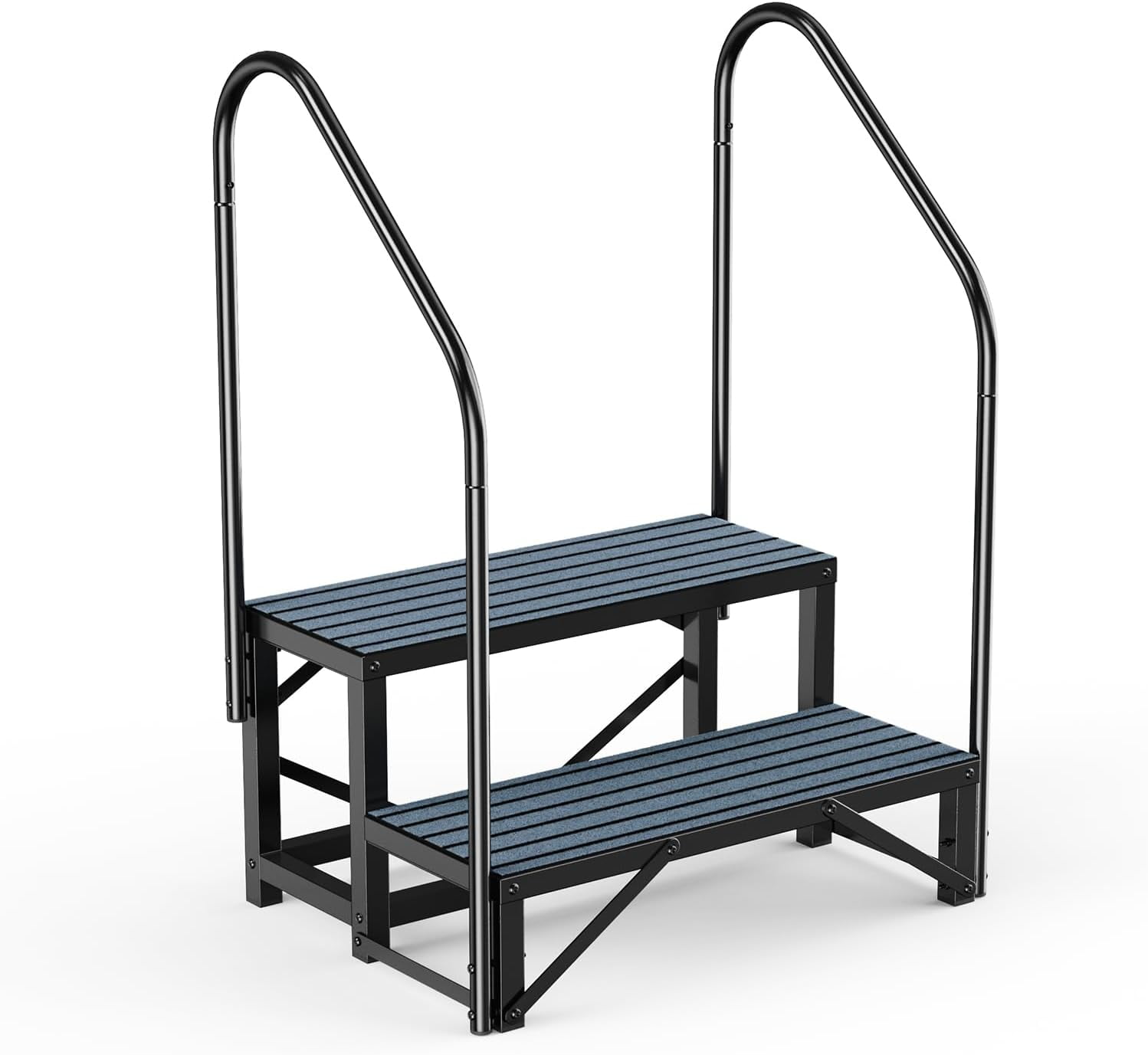 RV Steps Spa Steps with Handrail - Hot Tub Steps Trailer Steps Mobile ...
