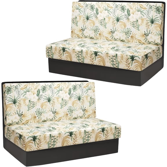 RV Stretchable Camper Cushion Cover,RV Cushion Slipcover Replacement for RV Camper Car Bench,2 Backrest Covers and 2 Bench Covers