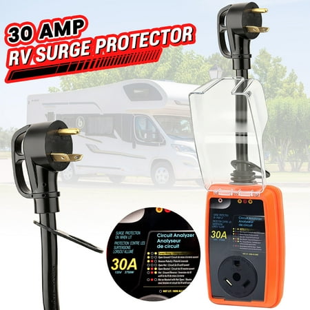 RV Surge Protector 30 Amp, UL Listed Waterproof RV Surge Protector with Circuit Analyzer Function, RV Surge Protection , Must-Have for RV Travel Trailer Camper