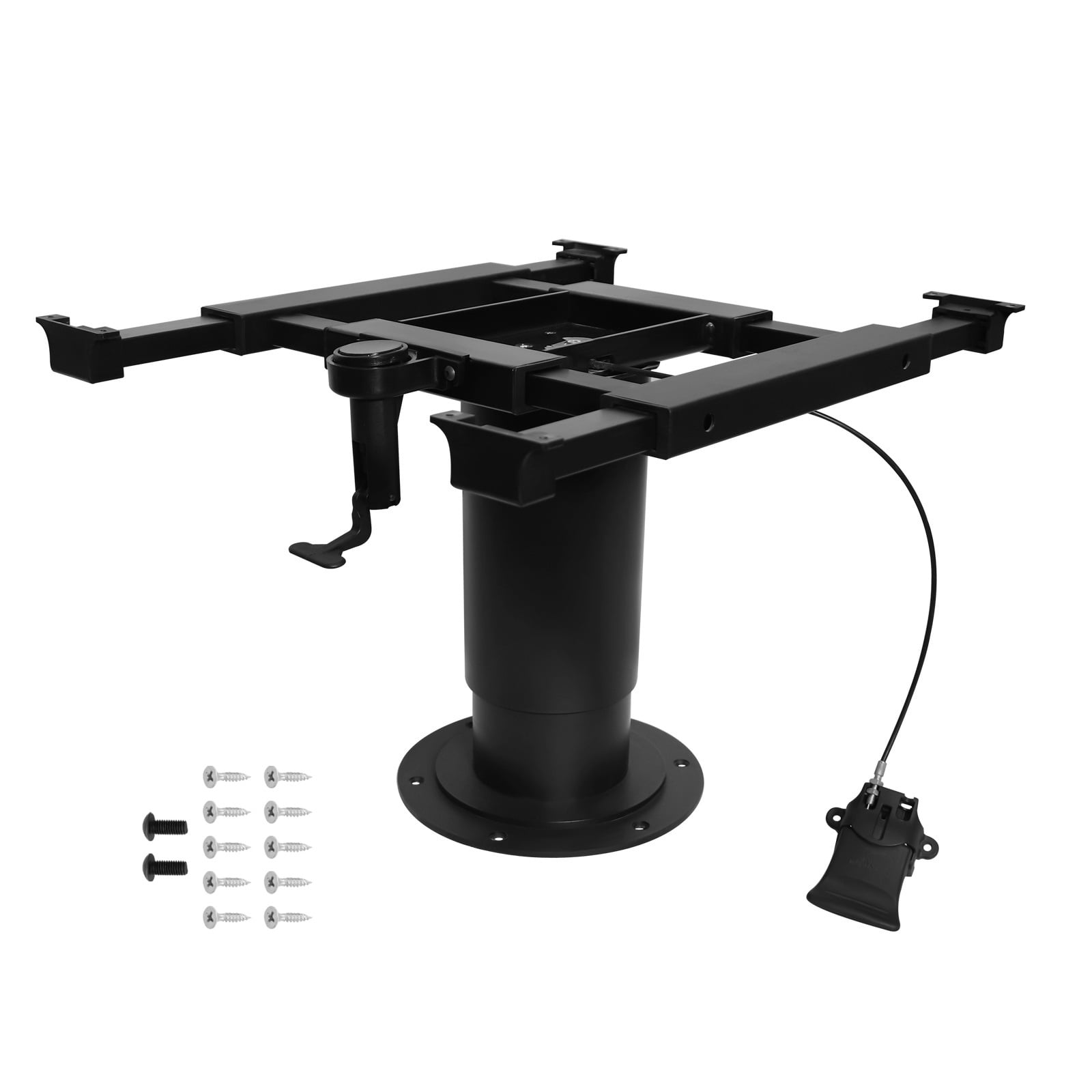 RV Table Pedestal with Gas Lift, Pneumatic Sliding Leg System. Adjusts ...
