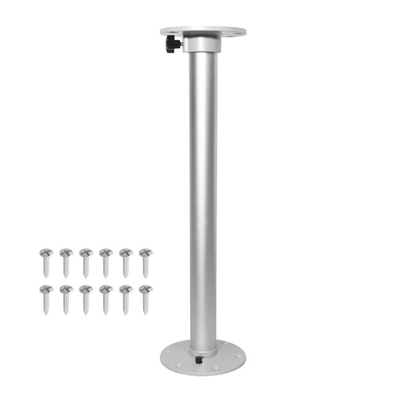 Removable Table Leg for RV Marine,Fixed Height 27.4 Inch (69.5cm), Aluminum, for Camper, Pontoon Boat, Yacht Dinette
