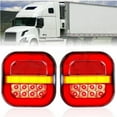 thumbnail image 2 of Red LED Trailer Lights - Stop/Turn/Tail Lights For Trucks & RVs (2 Pack) 2 of 12
