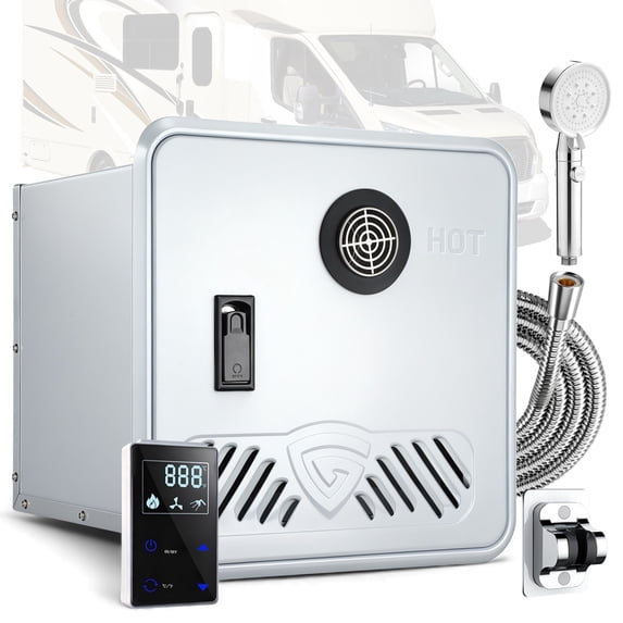 RV Tankless Water Heater Propane Gas Camper 68000BTU Smart Temperature Control