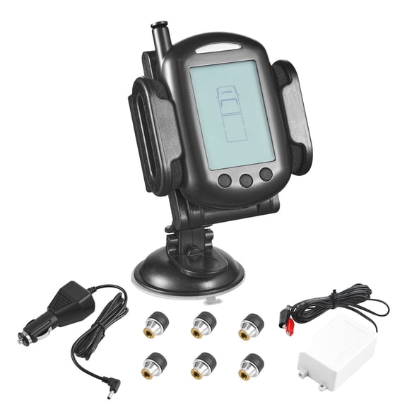 RV Tire Pressure Monitoring System Real Time Trailer TPMS 6 Sensors,