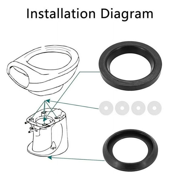 RV Toilet Seal Toilet Seal 34120 Replacement for RV Toilet Parts Toilets Waste Seal Replacement
