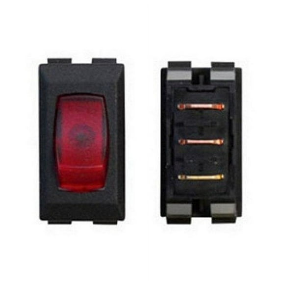 RV Trailer Camper Illuminated Switch Black/Red On/Off 12V 1/Card A1-31C