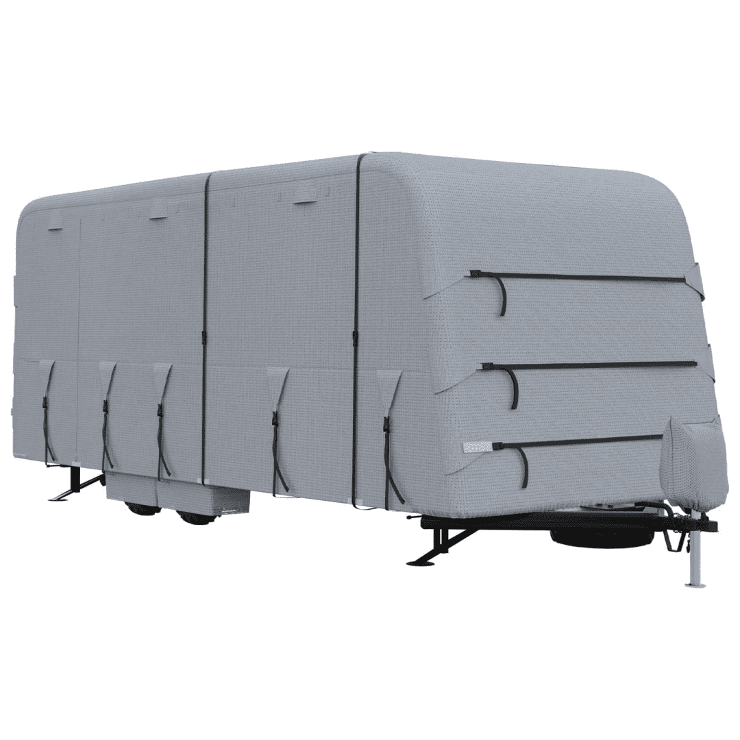 RV & Trailer Covers Automotive Accessories Cover 4 Layers for Camper Motorhome RV 18FT to 35FT, Breathable, Windproof, Waterproof, Anti-UV