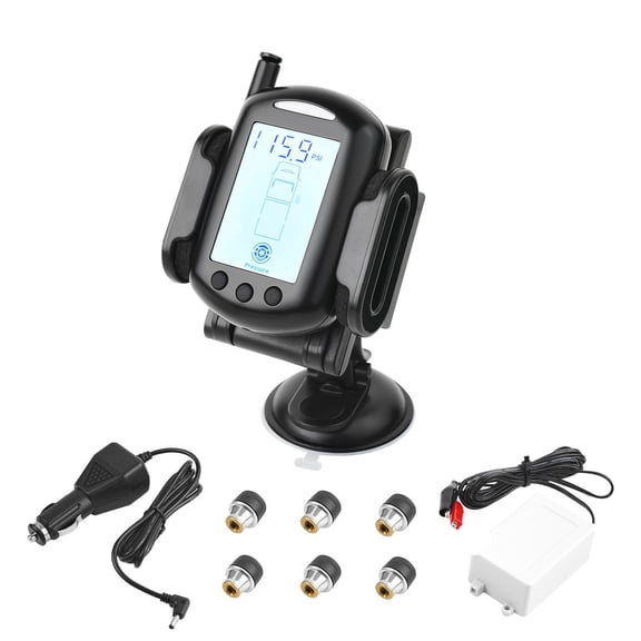 RV Trailer Tire Pressure Monitoring System TPMS with 6 Sensors Real Time