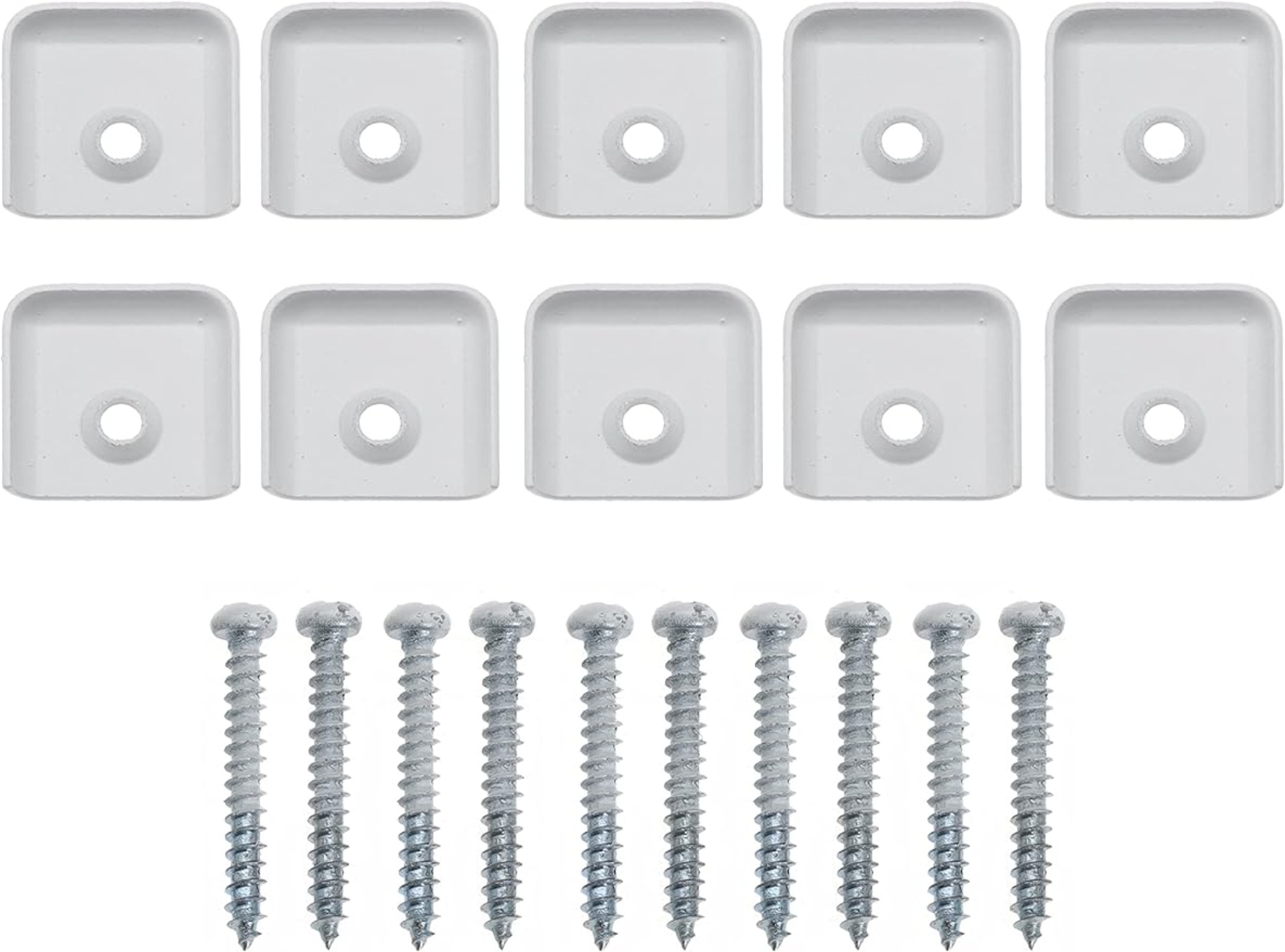 RV Trim End Caps White Vinyl Trim Strips with Flat End Cap for RV