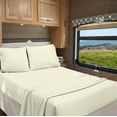 thumbnail image 1 of RV Twin 28” X 75” | 1000-TC Organic Cotton Sheet Set 8 inch Deep Pockets - Made for RV Motorhome Bunk Bed - Ivory Color, 1 of 7