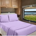 thumbnail image 1 of RV Twin 28” X 75” | 400-Thread Count Egyptian Cotton Sheet Set 15 inch Deep Pockets - Made for RV - Lilac Color, 1 of 7