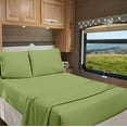 thumbnail image 1 of RV Twin 28” X 75” | 700-TC Egyptian Cotton Sheet Set 15 inch Deep Pockets - Made for RV - Sage Green Color, 1 of 7