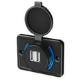 thumbnail image 1 of RV USB Outlet, 3 1A USB Outlet Wall Mount Panel, Car USB Socket, USB Charging Station, USB Outlet Adapter Replacement with Cover for ATV Bus Boat RV, 1 of 9