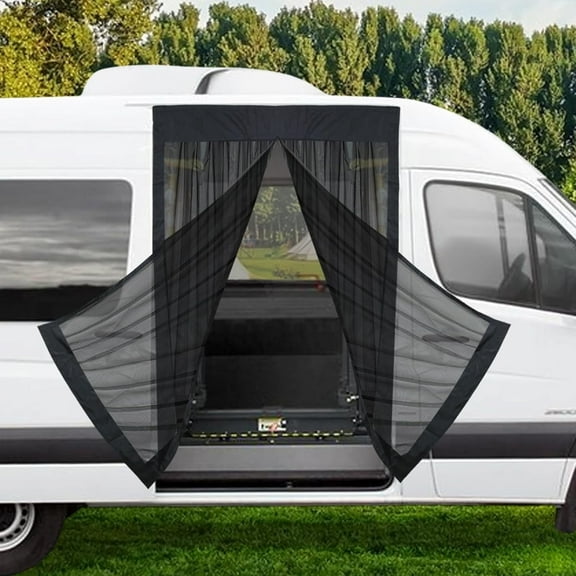 RV Van Bug Screen, 71"x59" Magnetic Van Bug Screen, Universal Magnetic Closure Mosquito Net Compatible with Standard Roof Mercedes Sprinter & Fo-rd Transit, High Roof RAM Promaster and Campervans