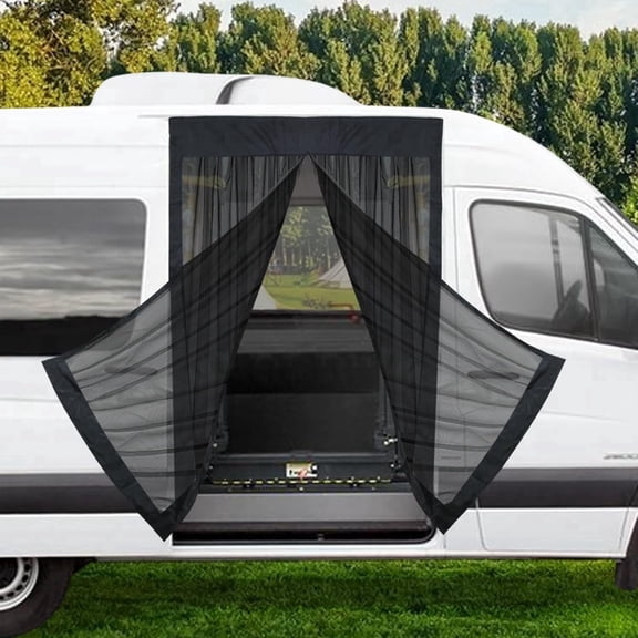 RV Van Bug Screen, 71"x59" Magnetic Van Bug Screen, Universal Magnetic Closure Mosquito Net Compatible with Standard Roof Mercedes Sprinter & Fo-rd Transit, High Roof RAM Promaster and Campervans