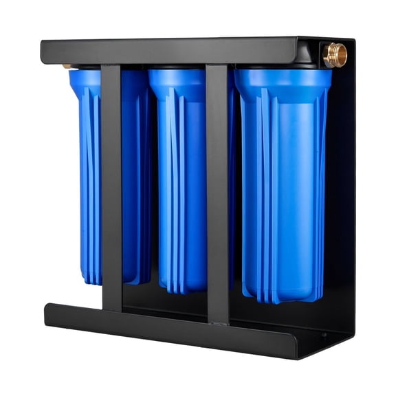 RV Water Filter System, 3-Stage Filtration for Clean Water, Camper Filters for Sediments, Chlorine, Bad Taste & Odor, RV/Boat/Van Use with Bracket