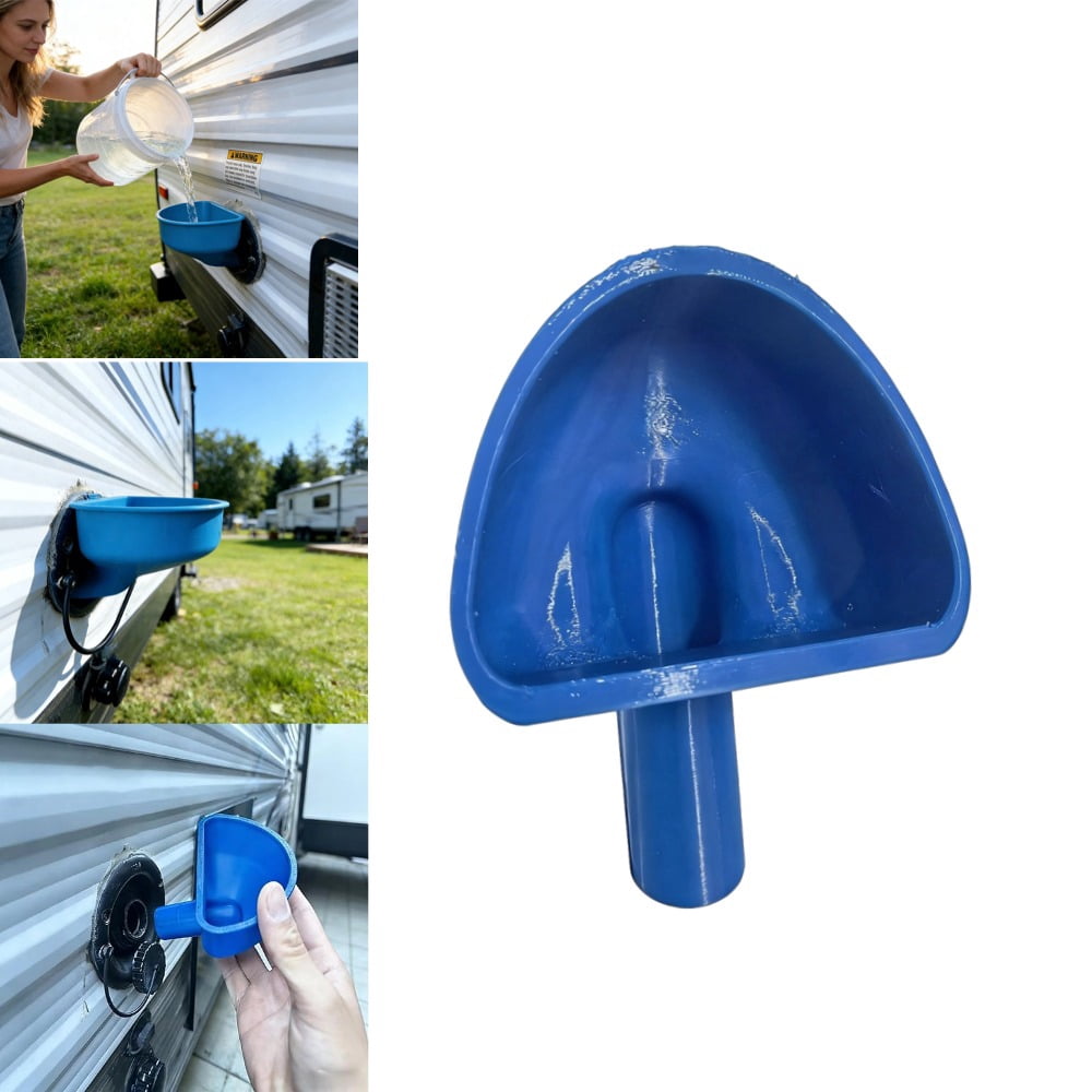 RV Water Funnel, 3D Printed Inlet Funnel, 7 Inch Wide Mouth with Leak ...