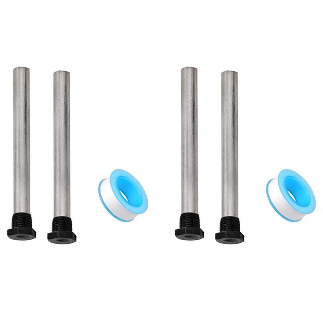 RV Water Heater Anode Rod for Heaters, 4 Pack 1/2Inch NPT RV Hot Water