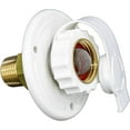 thumbnail image 1 of RV Water Inlet Connection City Water Fill Inlet Flange Brass with Check Valve RV Water Hose Connector Replacement 1/2" NPT Male City Water Fill Flange City Water Hookup for Camper (White), 1 of 6