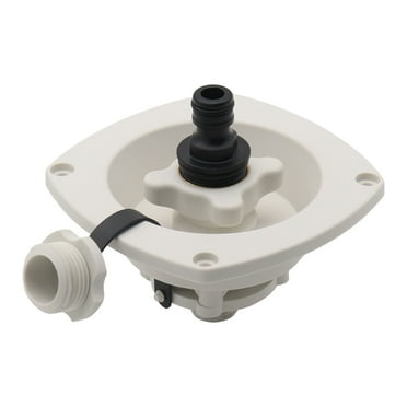 Stainless Steel RV Water Inlet With Quick Connector | 90-Degree Elbow | Leak-Free RV Water Hookup