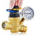 RV Water Pressure Regulator Valve, Adjustable Water Pressure Reducer