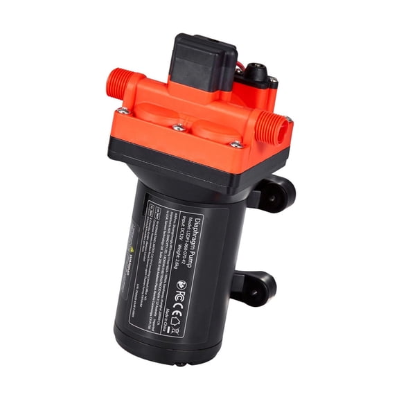 RV Water Pump 12V 6 GPM, Self-Priming Diaphragm Pump with Pressure Switch, 70 PSI, for RV, Marine, Caravan, Yacht, Car Washing, Water Transfer