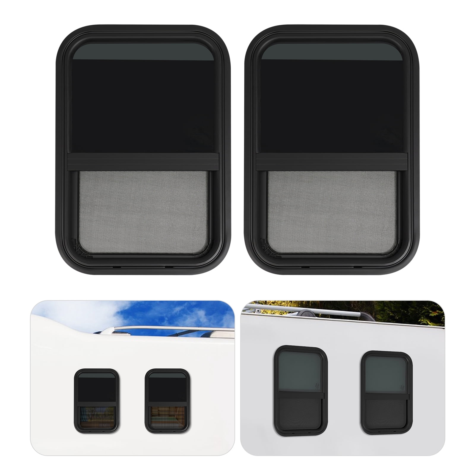 RV Window, 2 PCS RV Windows, RV Vertical Slide Window 15*22in - Walmart.com