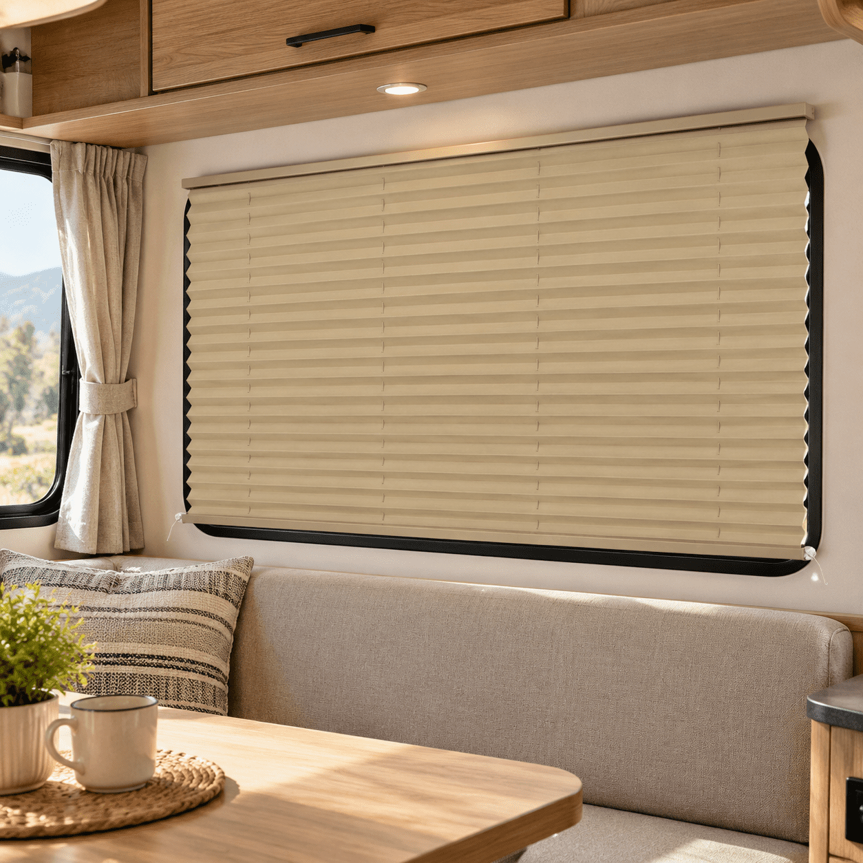 RV Window Blinds Shades, Cappuccino, 44