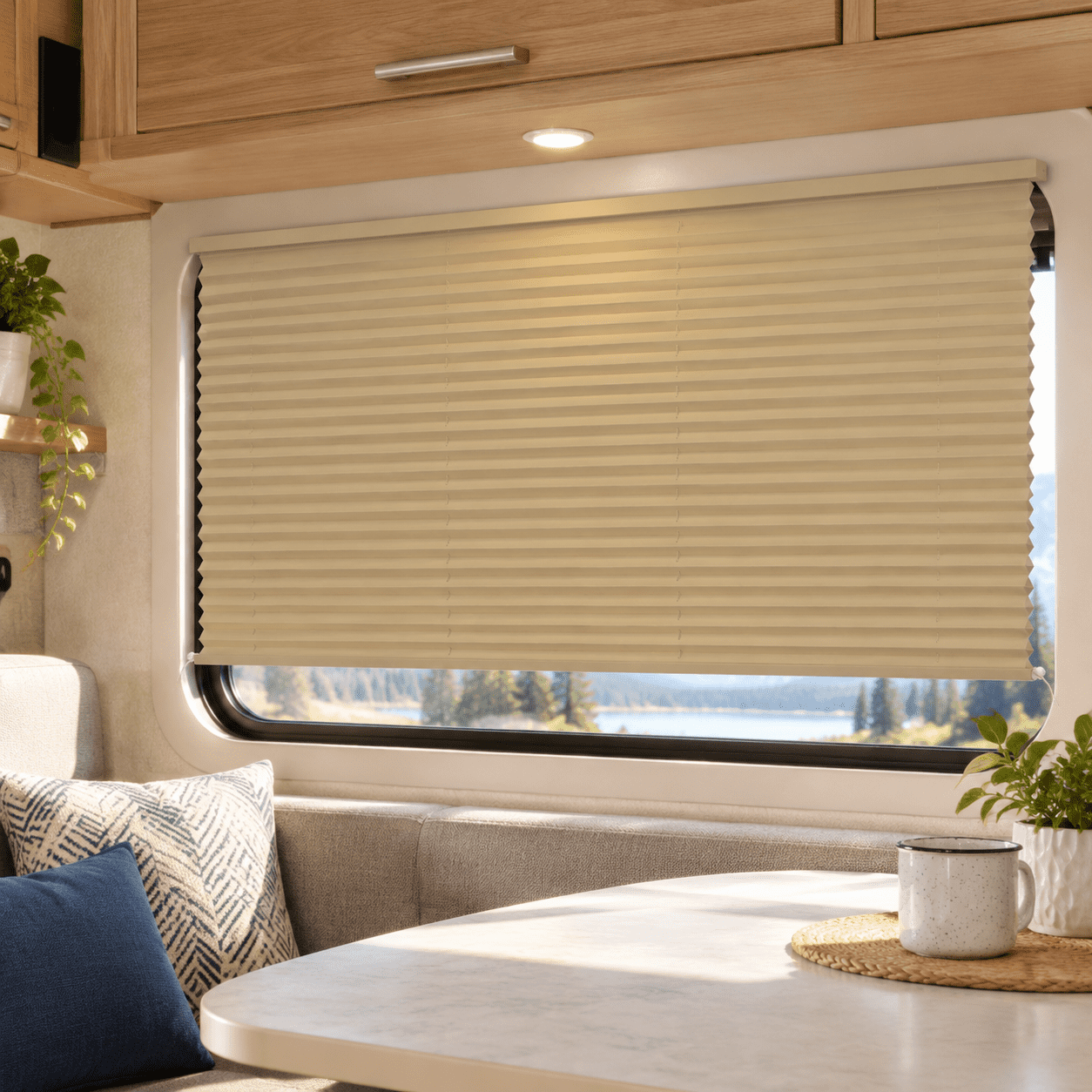 RV Window Shade, Cappuccino, 74