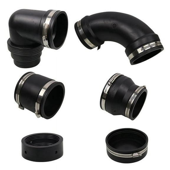 RV and Campervan Sewer Waste Plumbing Connection System Kit Fit 3inch PVC Pipe RV Sewer Hose Fittings RV Sewer Adapter