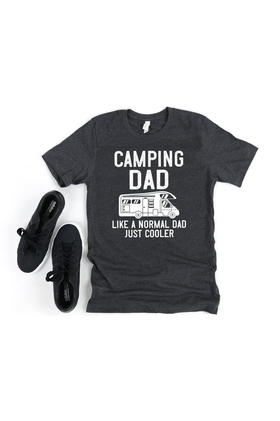 RV camping shirt for Men, Camping Dad, RV camper gift for Dad, Like a Normal Dad, Family Camping, Camp Shirt