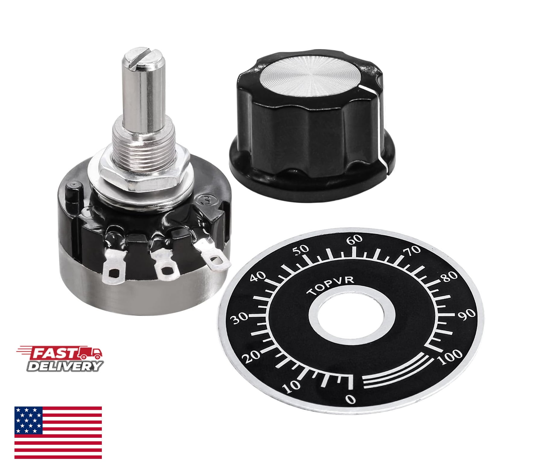 RV24YN20S B103 10K ohm Single Turn Carbon Film Rotary Taper ...