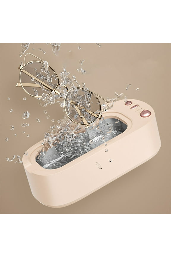 Glasses Cleaner Machine, Jewelry Cleaner, Three-Speed Timing Strength Adjustment Ultrasound Cleaning Machine Household Multi-Functional Jewelry Braces Toothbrush Cleaner